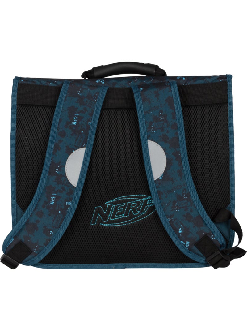 Cartable scolaire 38 cm 2 compartiments NERF Splash bleu Bleu - Kiabi