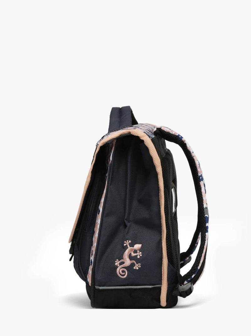 Cartable scolaire 38 cm Ligne Basic Caméléon. Intérieur 2 compartiments - CP/CE1/CE2 Noir Rose clair - Kiabi