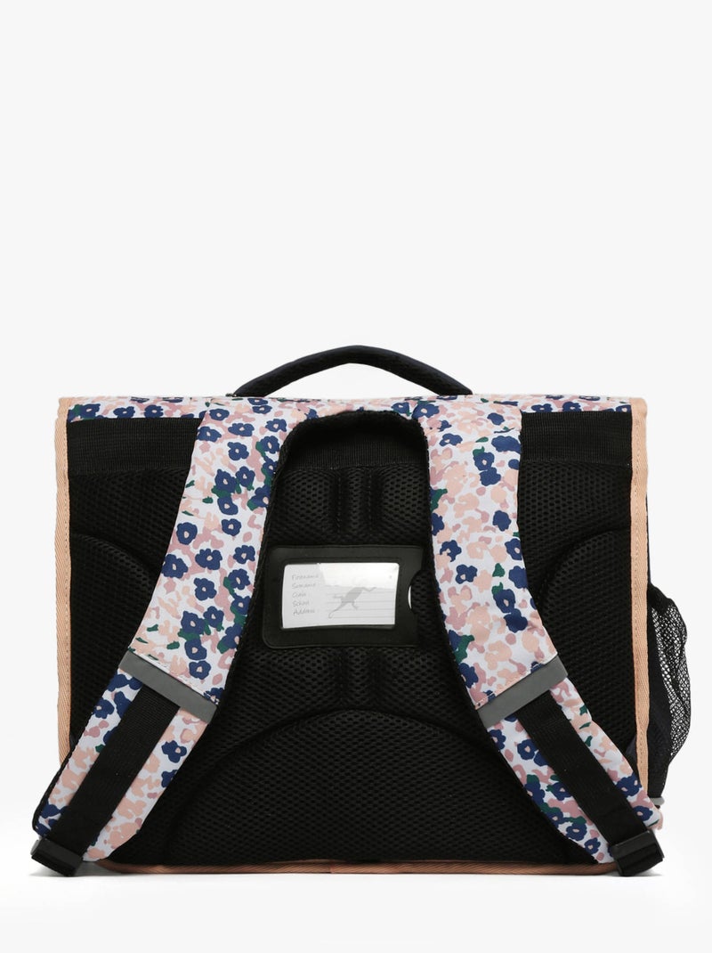 Cartable scolaire 38 cm Ligne Basic Caméléon. Intérieur 2 compartiments - CP/CE1/CE2 Noir Rose clair - Kiabi