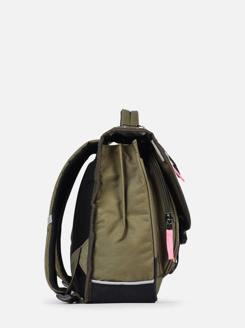 Cartable scolaire 38 cm Ligne Basic Caméléon. Intérieur 2 compartiments - CP/CE1/CE2 Vert tilleul - Kiabi