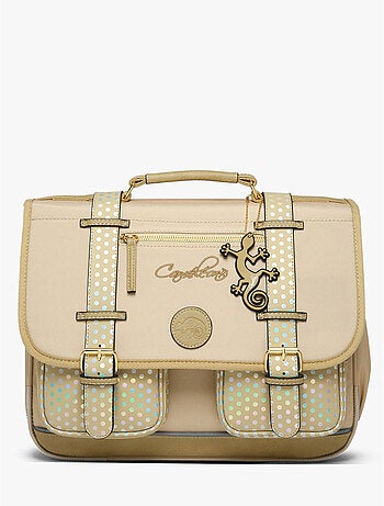 Cartable scolaire 38cm Caméléon Vintage Fantasy avec 2 compartiments - CP/CE1/CE2