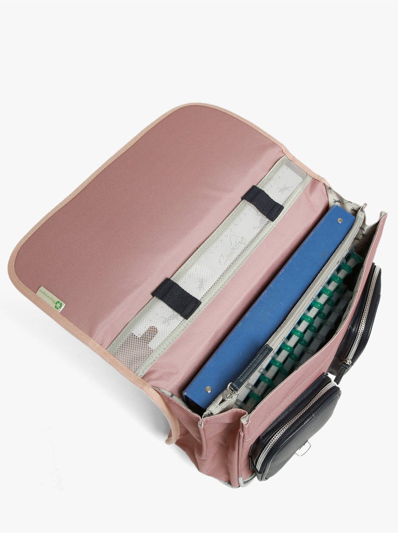 Cartable scolaire 38cm Caméléon Vintage Fantasy avec 2 compartiments - CP/CE1/CE2 Bleu Rose Bleu - Kiabi