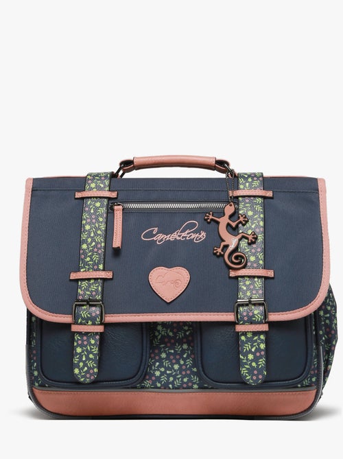 Cartable scolaire 38cm Caméléon Vintage Fantasy avec 2 compartiments - CP/CE1/CE2 - Kiabi