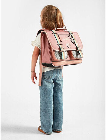 Cartable scolaire 38cm Caméléon Vintage Fantasy avec 2 compartiments - CP/CE1/CE2