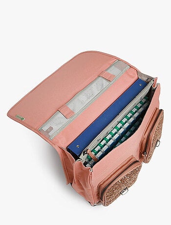 Cartable scolaire 38cm Caméléon Vintage Fantasy avec 2 compartiments - CP/CE1/CE2