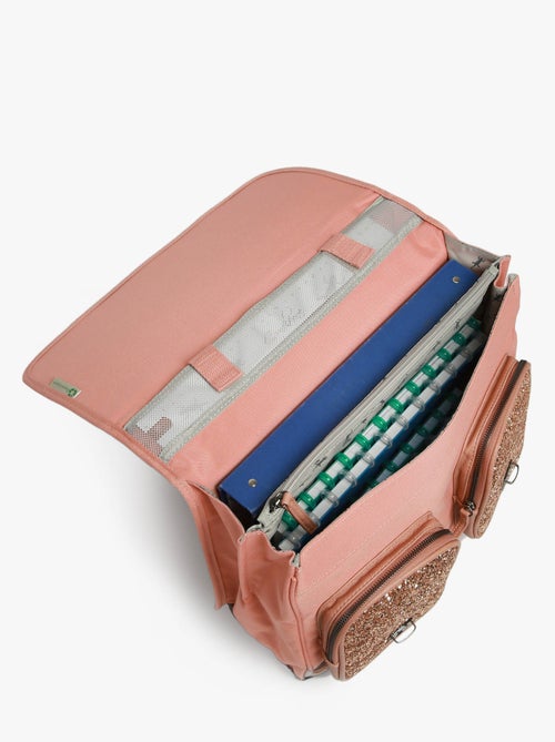 Cartable scolaire 38cm Caméléon Vintage Fantasy avec 2 compartiments - CP/CE1/CE2 - Kiabi