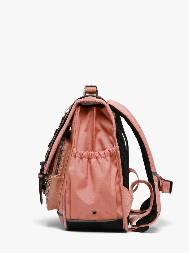 Cartable scolaire 38cm Caméléon Vintage Fantasy avec 2 compartiments - CP/CE1/CE2 Rose bonbon - Kiabi