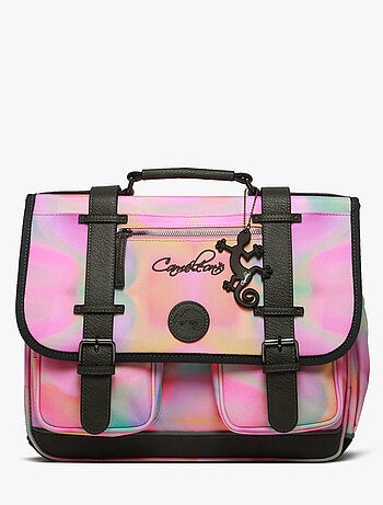 Cartable scolaire 38cm Caméléon Vintage Fantasy avec 2 compartiments - CP/CE1/CE2