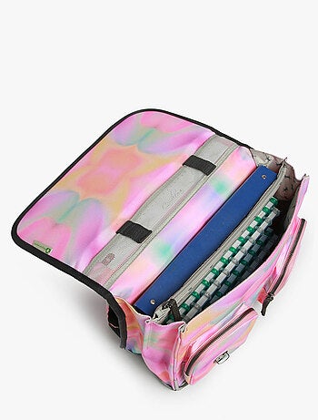 Cartable scolaire 38cm Caméléon Vintage Fantasy avec 2 compartiments - CP/CE1/CE2