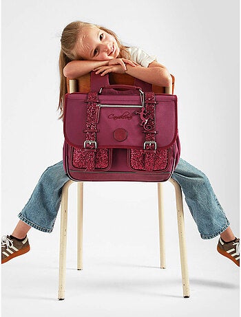 Cartable scolaire 38cm Caméléon Vintage Fantasy avec 2 compartiments - CP/CE1/CE2