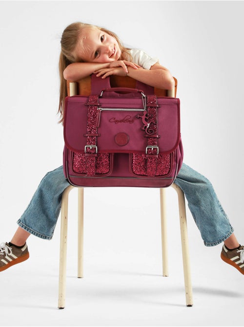 Cartable scolaire 38cm Caméléon Vintage Fantasy avec 2 compartiments - CP/CE1/CE2 - Kiabi
