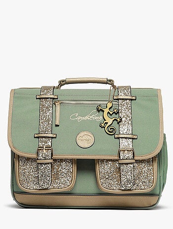 Cartable scolaire 38cm Caméléon Vintage Fantasy avec 2 compartiments - CP/CE1/CE2