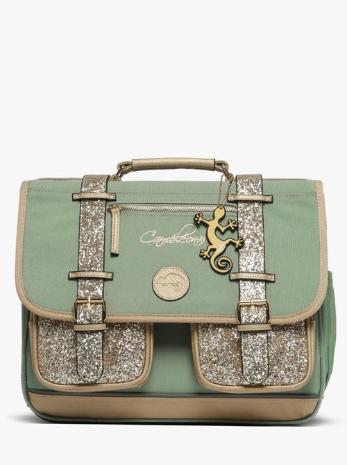 Cartable scolaire 38cm Caméléon Vintage Fantasy avec 2 compartiments - CP/CE1/CE2 - Kiabi