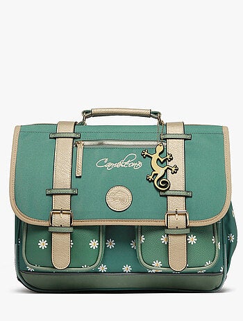Cartable scolaire 38cm Caméléon Vintage Fantasy avec 2 compartiments - CP/CE1/CE2