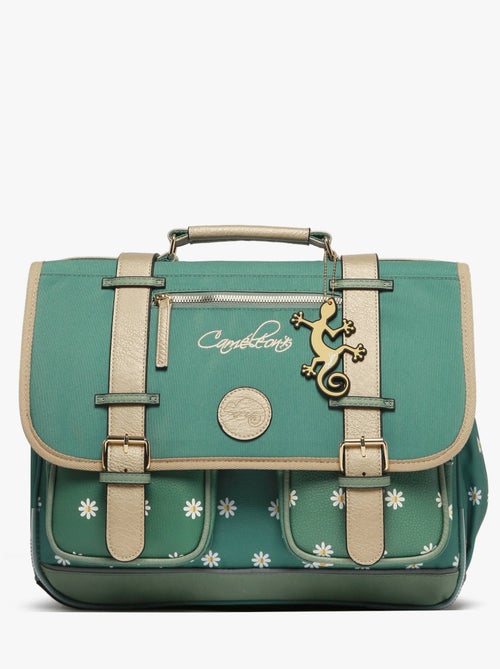 Cartable scolaire 38cm Caméléon Vintage Fantasy avec 2 compartiments - CP/CE1/CE2 - Kiabi