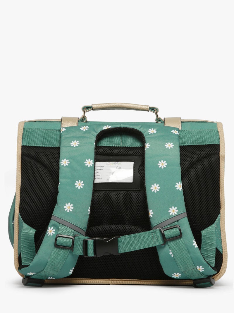 Cartable scolaire 38cm Caméléon Vintage Fantasy avec 2 compartiments - CP/CE1/CE2 Vert Sauge - Kiabi
