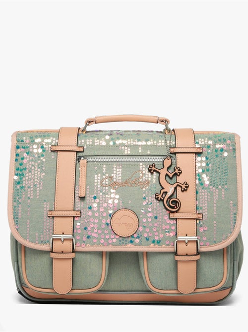 Cartable scolaire 38cm Caméléon Vintage Fantasy avec 2 compartiments - CP/CE1/CE2 - Kiabi Cartable scolaire 38cm Caméléon Vintage Fantasy avec 2 compartiments - CP/CE1/CE2 - Kiabi
