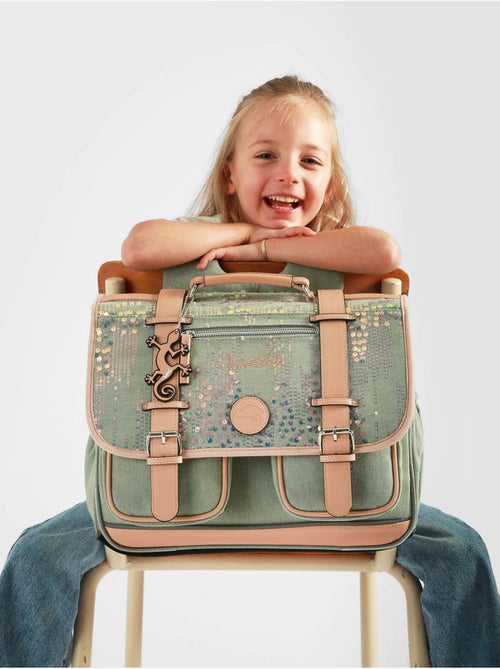 Cartable scolaire 38cm Caméléon Vintage Fantasy avec 2 compartiments - CP/CE1/CE2 - Kiabi Cartable scolaire 38cm Caméléon Vintage Fantasy avec 2 compartiments - CP/CE1/CE2 - Kiabi