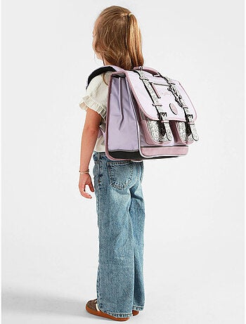 Cartable scolaire 38cm Caméléon Vintage Fantasy avec 2 compartiments - CP/CE1/CE2