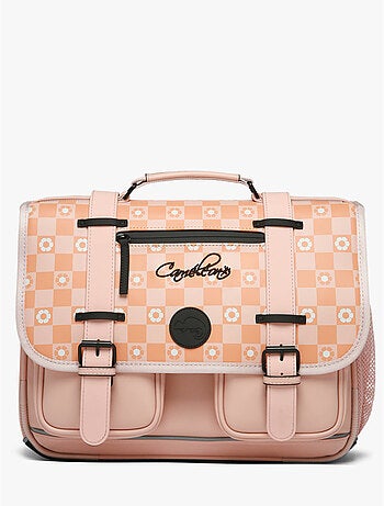 Cartable scolaire 38cm Caméléon Vintage North avec 2 compartiments - CP/CE1/CE2