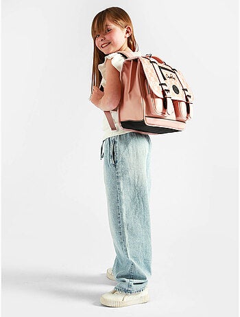 Cartable scolaire 38cm Caméléon Vintage North avec 2 compartiments - CP/CE1/CE2