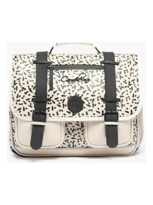 Cartable scolaire 38cm Caméléon Vintage North avec 2 compartiments - CP/CE1/CE2 - Kiabi