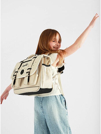 Cartable scolaire 38cm Caméléon Vintage North avec 2 compartiments - CP/CE1/CE2