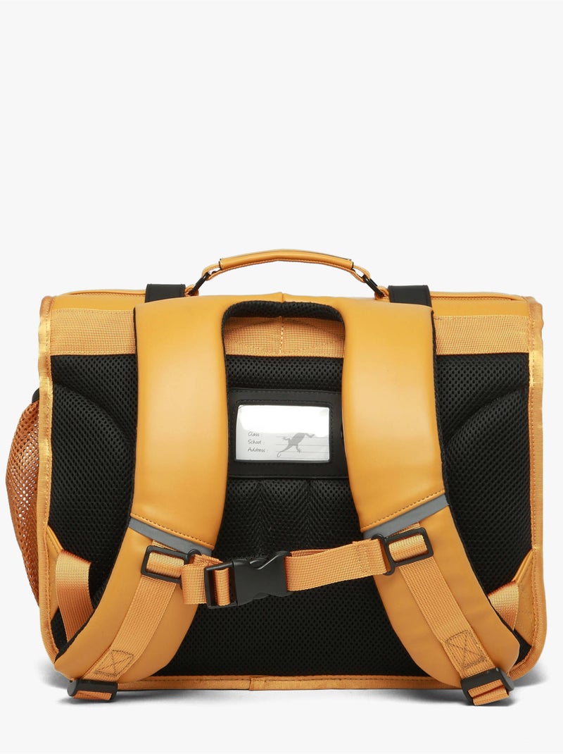Cartable scolaire 38cm Caméléon Vintage North avec 2 compartiments - CP/CE1/CE2 Blanc Jaune - Kiabi
