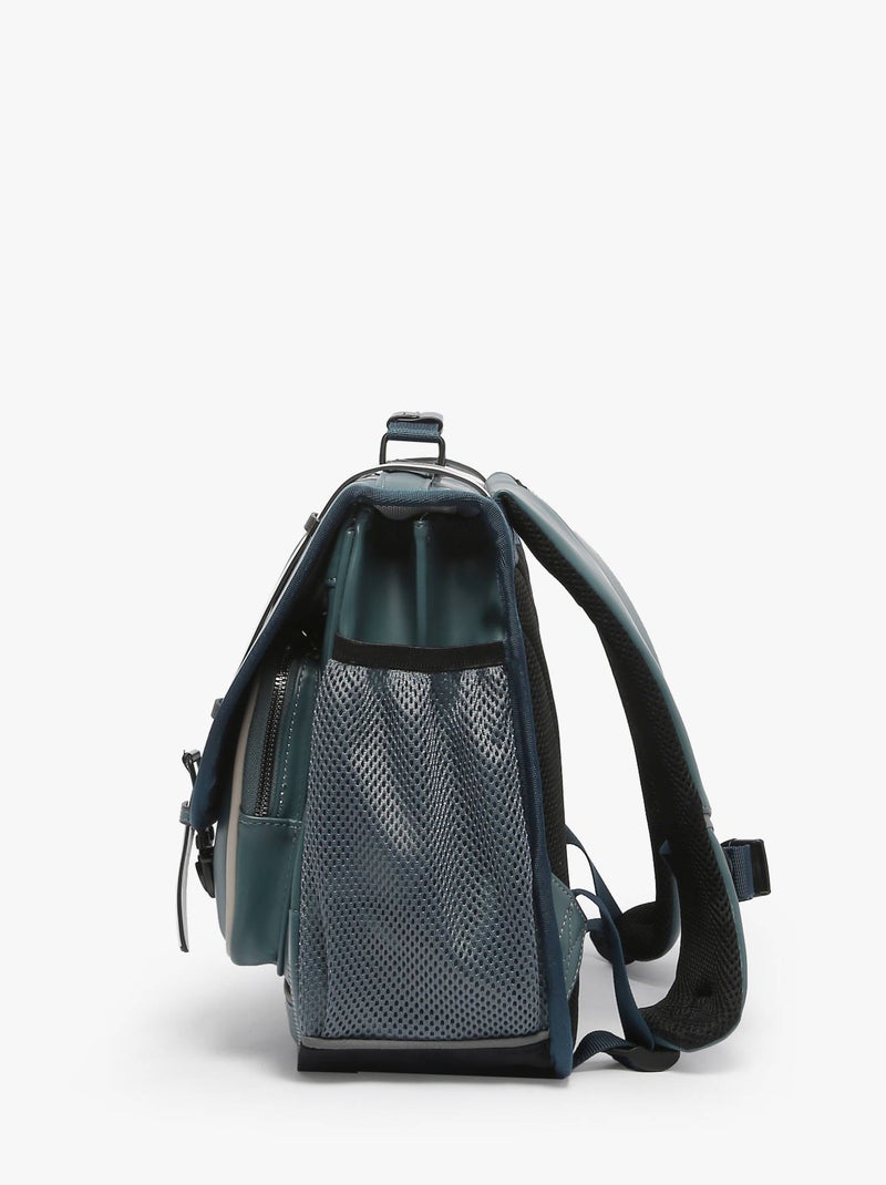 Cartable scolaire 38cm Caméléon Vintage North avec 2 compartiments - CP/CE1/CE2 Bleu Noir - Kiabi