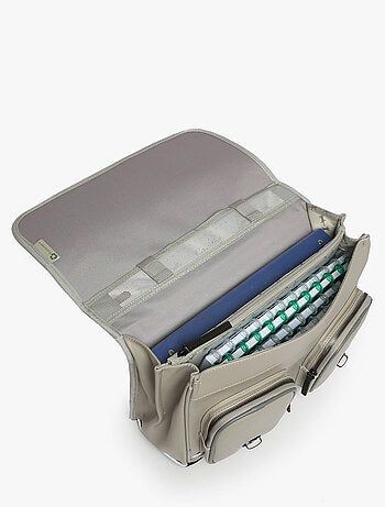 Cartable scolaire 38cm Caméléon Vintage North avec 2 compartiments - CP/CE1/CE2