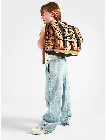 Cartable scolaire 38cm Caméléon Vintage North avec 2 compartiments - CP/CE1/CE2