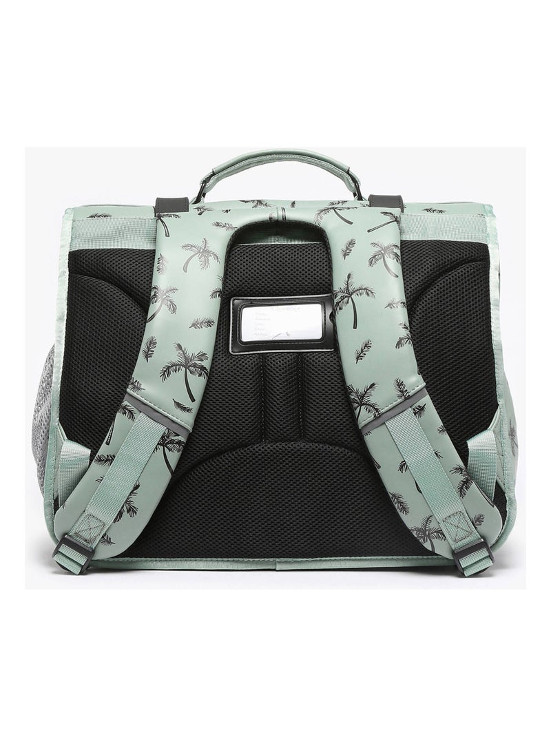 Cartable scolaire 38cm Caméléon Vintage North avec 2 compartiments - CP/CE1/CE2 Vert clair - Kiabi