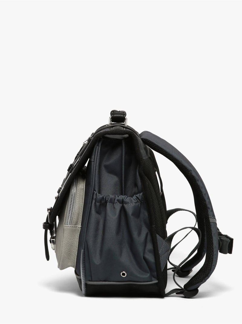 Cartable scolaire 38cm Caméléon Vintage Urban avec 2 compartiments - CP/CE1/CE2 Bleu gris - Kiabi