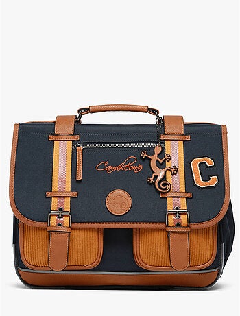 Cartable scolaire 38cm Caméléon Vintage Urban avec 2 compartiments - CP/CE1/CE2