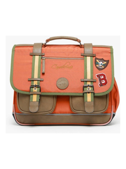 Cartable scolaire 38cm Caméléon Vintage Urban avec 2 compartiments - CP/CE1/CE2 - Kiabi