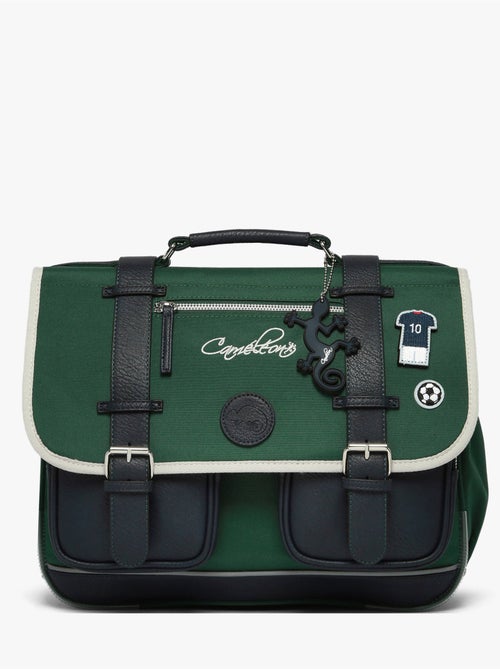Cartable scolaire 38cm Caméléon Vintage Urban avec 2 compartiments - CP/CE1/CE2 - Kiabi