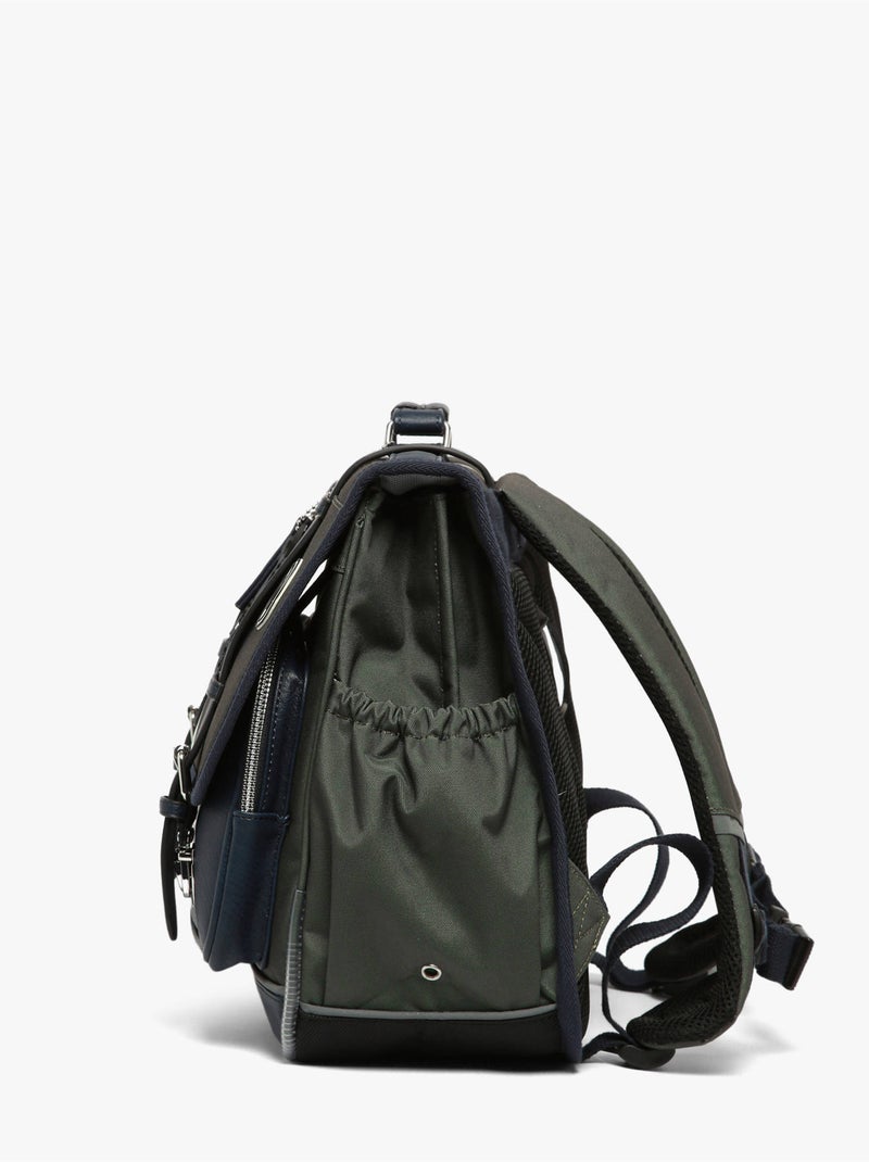 Cartable scolaire 38cm Caméléon Vintage Urban avec 2 compartiments - CP/CE1/CE2 Vert sapin - Kiabi