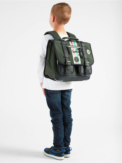 Cartable scolaire 38cm Caméléon Vintage Urban avec 2 compartiments - CP/CE1/CE2 - Kiabi