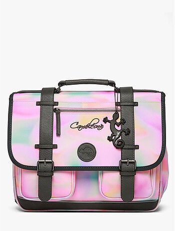 Cartable scolaire 38cm Cam?l?on Vintage Fantasy avec 2 compartiments - CP/CE1/CE2