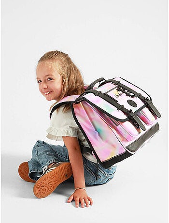 Cartable scolaire 38cm Cam?l?on Vintage Fantasy avec 2 compartiments - CP/CE1/CE2
