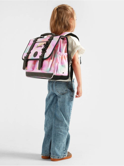 Cartable scolaire 38cm Cam?l?on Vintage Fantasy avec 2 compartiments - CP/CE1/CE2 - Kiabi