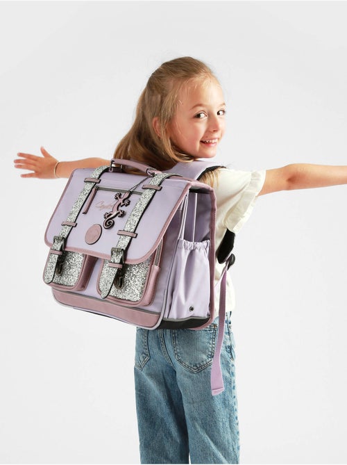 Cartable scolaire 38cm Cam?l?on Vintage Fantasy avec 2 compartiments - CP/CE1/CE2 - Kiabi