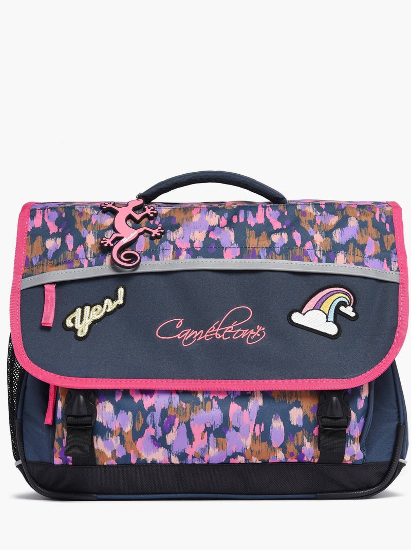 Cartable scolaire 41 cm Ligne Basic Caméléon. Intérieur 3 compartiments - CM1/CM2 Bleu Violet clair Bleu - Kiabi
