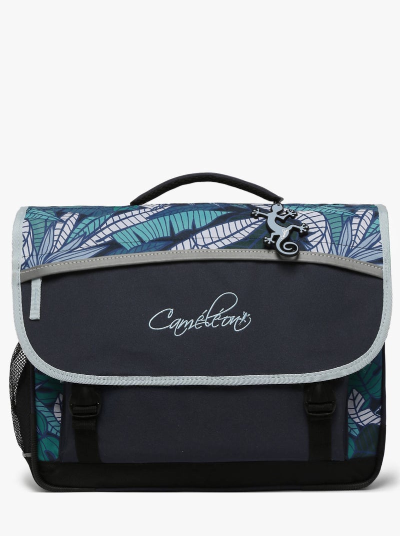 Cartable scolaire 41 cm Ligne Basic Caméléon. Intérieur 3 compartiments - CM1/CM2 Noir Bleu marine Noir - Kiabi