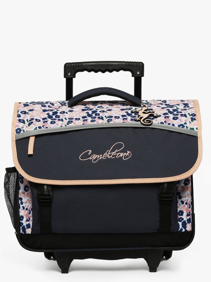 Cartable scolaire 41 cm Ligne Basic Caméléon. Intérieur 3 compartiments - CM1/CM2 Noir Rose clair - Kiabi