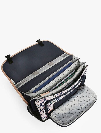 Cartable scolaire 41 cm Ligne Basic Caméléon. Intérieur 3 compartiments - CM1/CM2