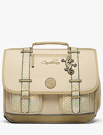 Cartable scolaire 41cm Caméléon Vintage Fantasy avec 3 compartiments - CM1/CM2