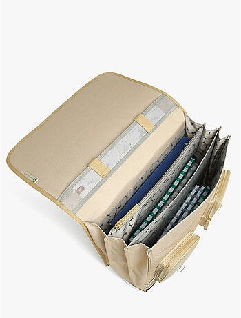 Cartable scolaire 41cm Caméléon Vintage Fantasy avec 3 compartiments - CM1/CM2