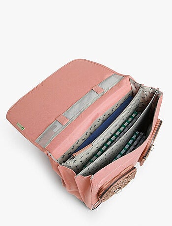 Cartable scolaire 41cm Caméléon Vintage Fantasy avec 3 compartiments - CM1/CM2