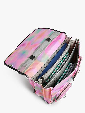 Cartable scolaire 41cm Caméléon Vintage Fantasy avec 3 compartiments - CM1/CM2